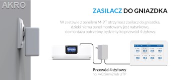 TECH M-9T PANEL KONTROLNY MODUŁ WIFI BIAŁY